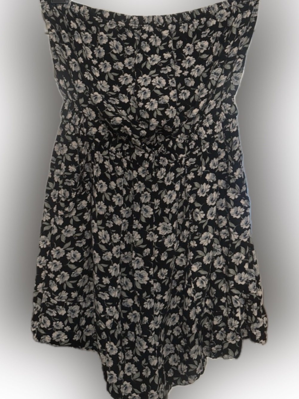 American Eagle Outfitters strapless floral romper